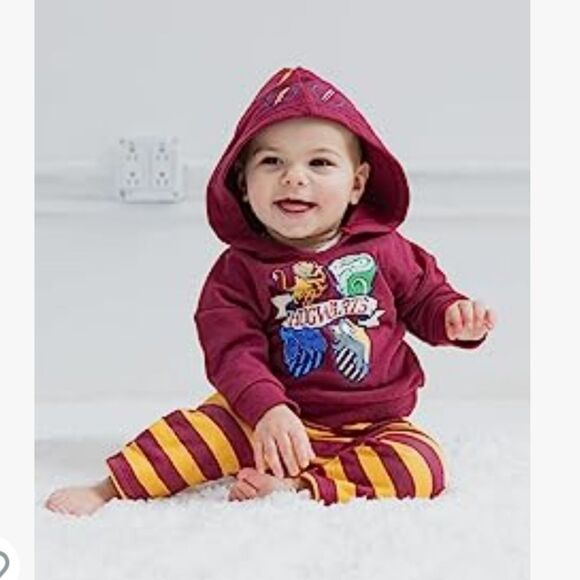 NWT Harry Potter 3 Piece Bodysuit, Pants,  and Hoodie Set - Picture 2 of 11